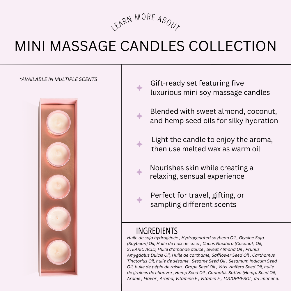 Mini Sensual Massage Candles Collection